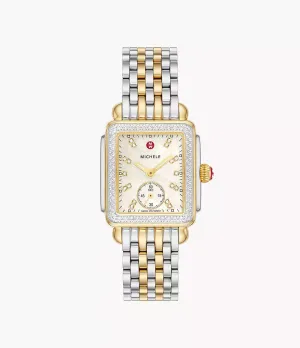 Deco Madison Mid Two-Tone 18K Gold Diamond Dial Watch