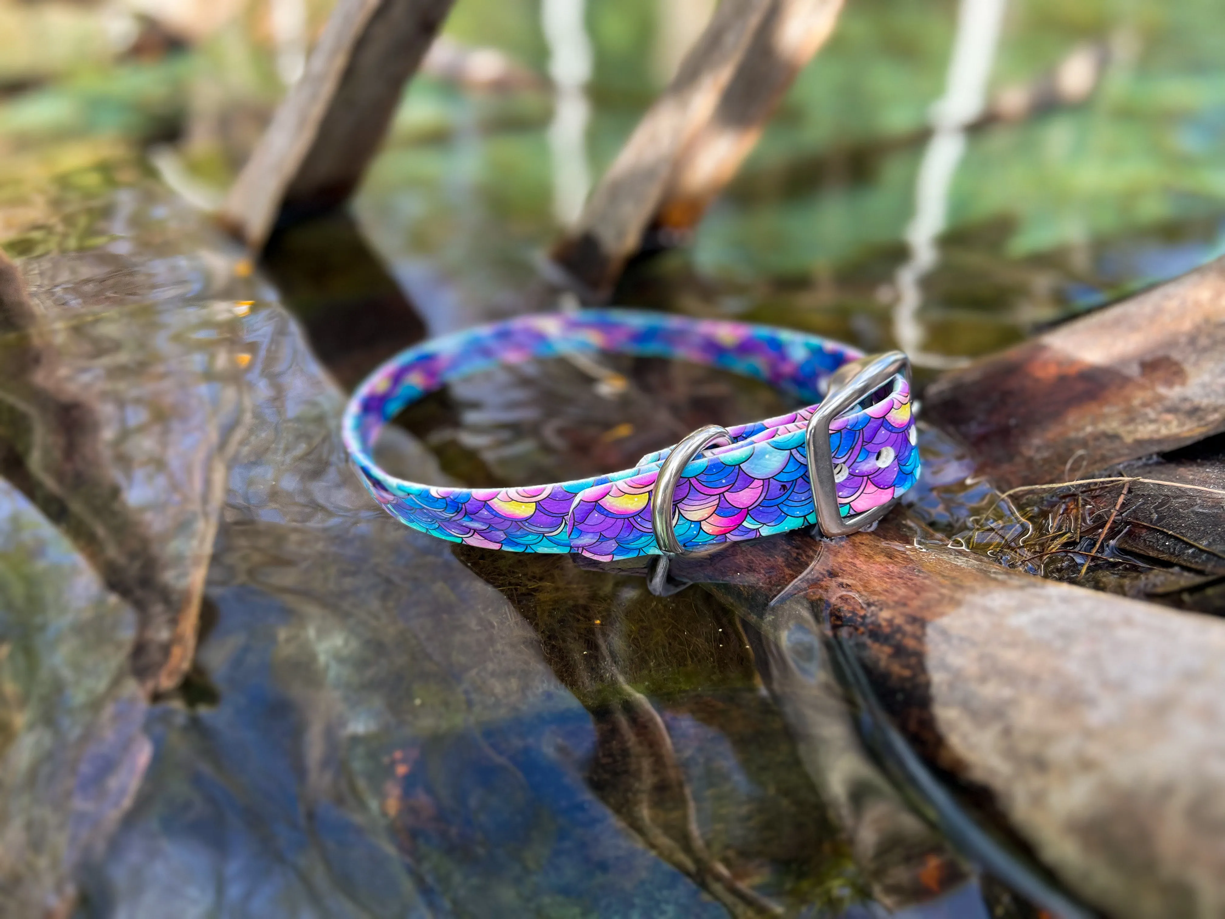 Mermaid Scales BioThane® Collar