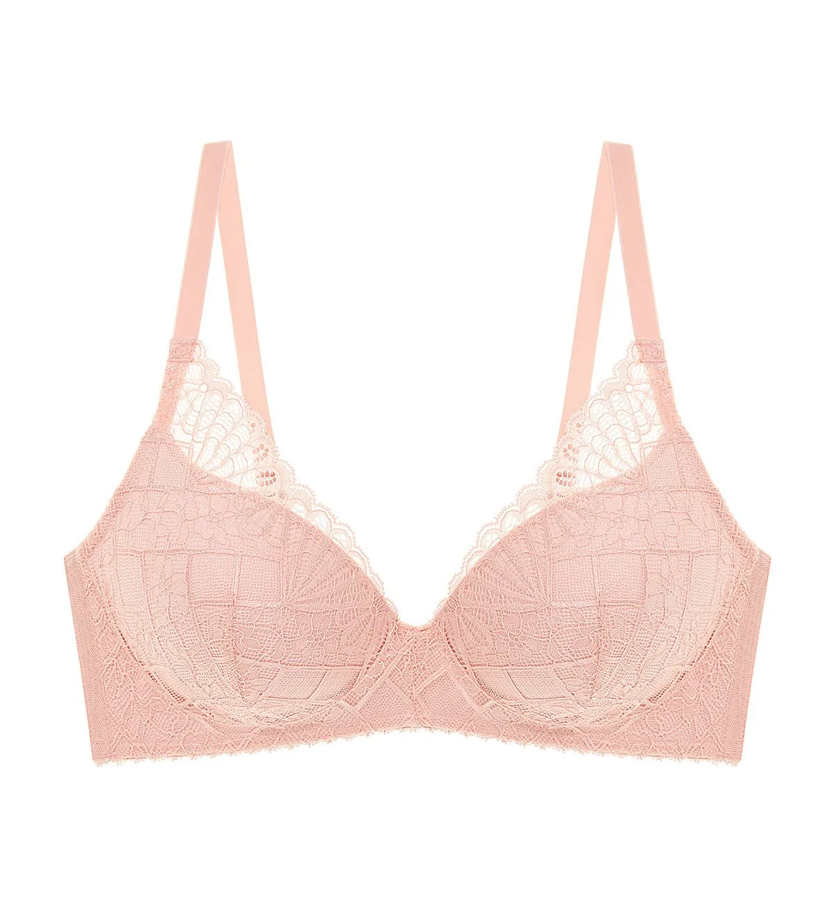 Style Shell Non-Wired Push Up Deep V Bra